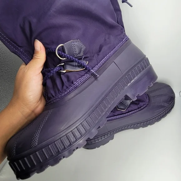VTG Sorel Women's 5 Purple Winter Snow Boots Felt Liner Insulated Waterproof - Picture 13 of 16